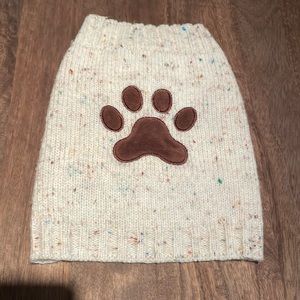 Paw print small dog sweater!